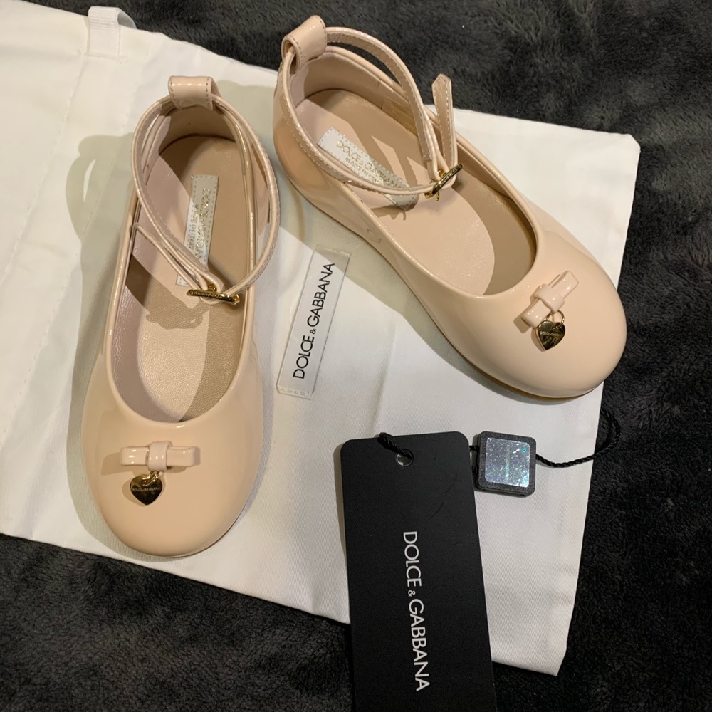 Dolce & Gabbana Baby Girl’s Leather Shoes, Size 23